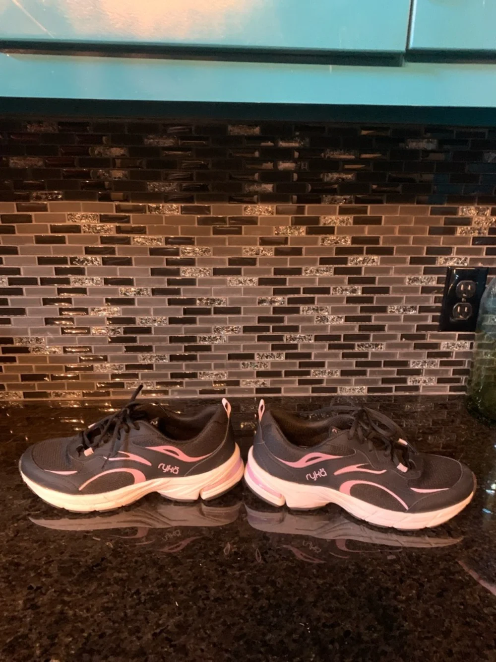 Ryka Black and Pink Women's Athletic Sneakers - Picture 5 of 6